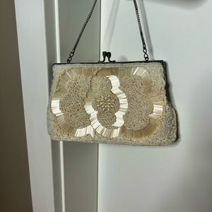 Chic Clutch Purse with Pearl Design